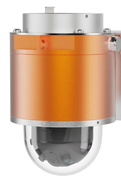 Hanwha - TNM-P9022EPT3-Z - WN7 Panoramic Multi-sensor explosion proof camera, 180º view, (2MP X 4 sensors) 7.3MP @ 30fps,
  panoramic 209º view, 8.3MP, triple codec H.265/H.264/MJPEG with WiseStream II technology, extreme WDR 120dB, defocus detection