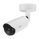 Hanwha - TNO-3020T - QVGA Thermal camera, Max. 320 x 240 resolution support, built-in 4.3mm fixed lens, H.265, H.264, MJPEG codec, Max. 30fps@all resolutions, full video and audio analytics, temperature detection, shock detection, micro SD Max. 256GB