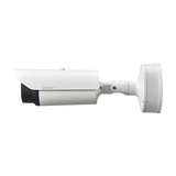 Hanwha - TNO-4040TR - Wisenet T network outdoor vandal Radiometric bullet camera (uncooled), 640x480 @ 30fps, 19mm fixed focal lens (32°), triple codec H.265/H.264/MJPEG with Wisestream II, built-in SD card slot (1x256GB), advanced video analytics an