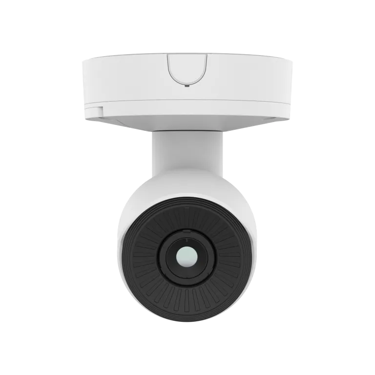 Hanwha - TNO-C3012TRA - Wisenet T network AI Radiometric compact bullet camera (uncooled), 384 x 288 @ 8fps,＜30mK (NETD), 4.4mm fixed focal lens (HFoV: 90.0°), Triple triple codec H.265/H.264/MJPEG with Wisestream II and WiseStream III (based on AI e