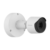 Hanwha - TNO-C3022TRA - Wisenet T network AI Radiometric compact bullet camera (uncooled), 384 x 288 @ 8fps, ＜30mK (NETD), 6.6mm fixed focal lens (HFoV: 60.0°), Triple triple codec H.265/H.264/MJPEG with Wisestream II and WiseStream III (based on AI 
