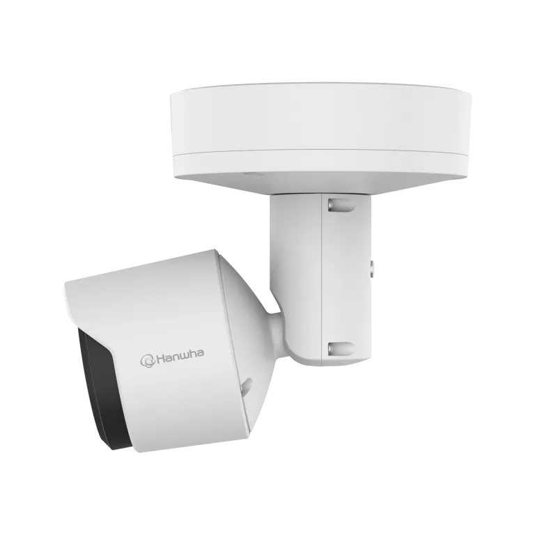 Hanwha - TNO-C3030TRA - Wisenet T network AI Radiometric compact bullet camera (uncooled), 384 x 288 @ 30fps, <30mK (NETD), 9.7mm fixed focal lens (HFoV: 37.9°), Triple triple codec H.265/H.264/MJPEG with Wisestream II and WiseStream III (based on AI