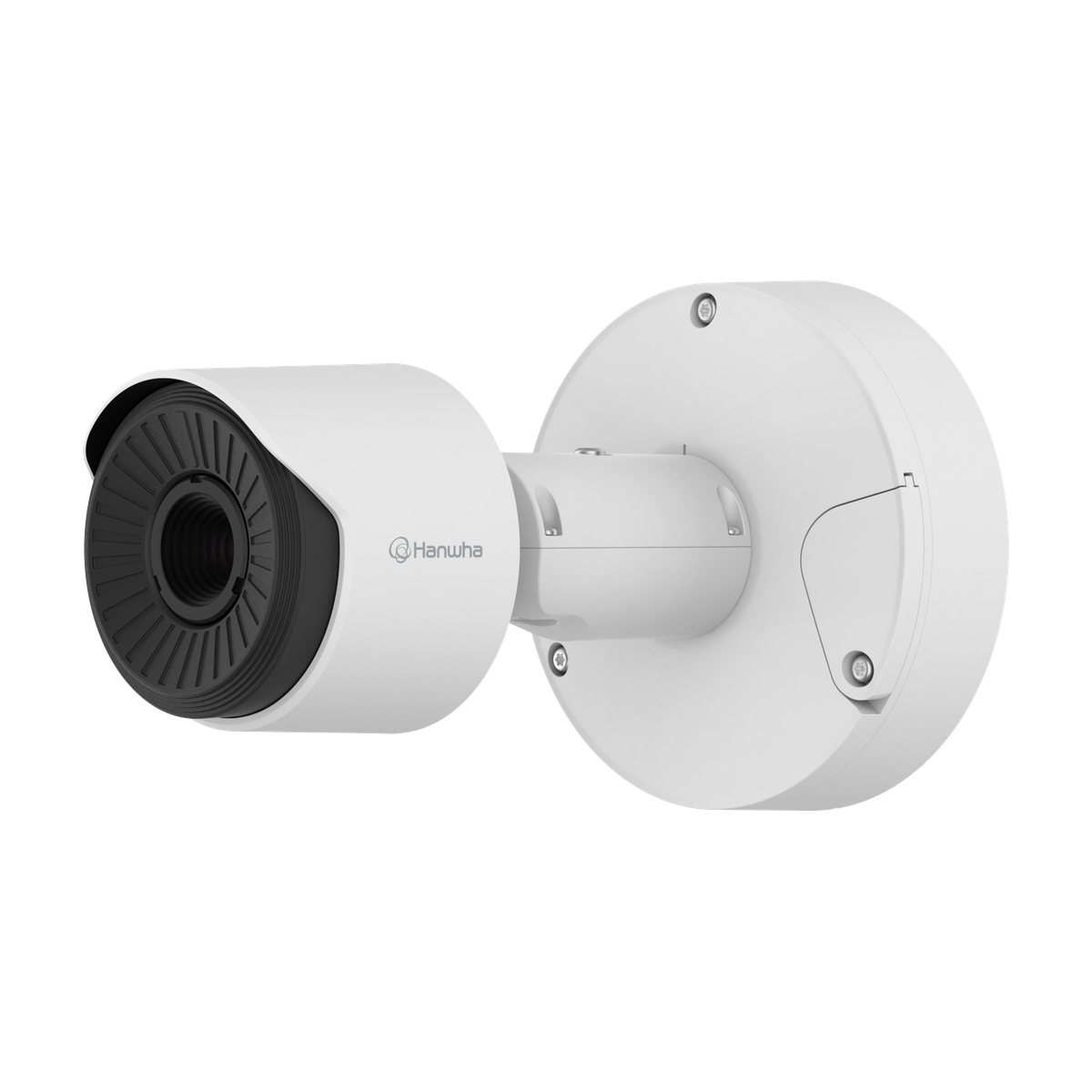 Hanwha - TNO-C3050T - Wisenet T network thermal compact bullet camera, 384 x 288 (uncooled); ＜20mK (NETD), Max 768 x 576 @ 30fps resolution support, 19mm fixed focal lens (HFoV: 19.3o), Triple codec H.265/H.264/MJPEG with WiseStream III (based on AI 