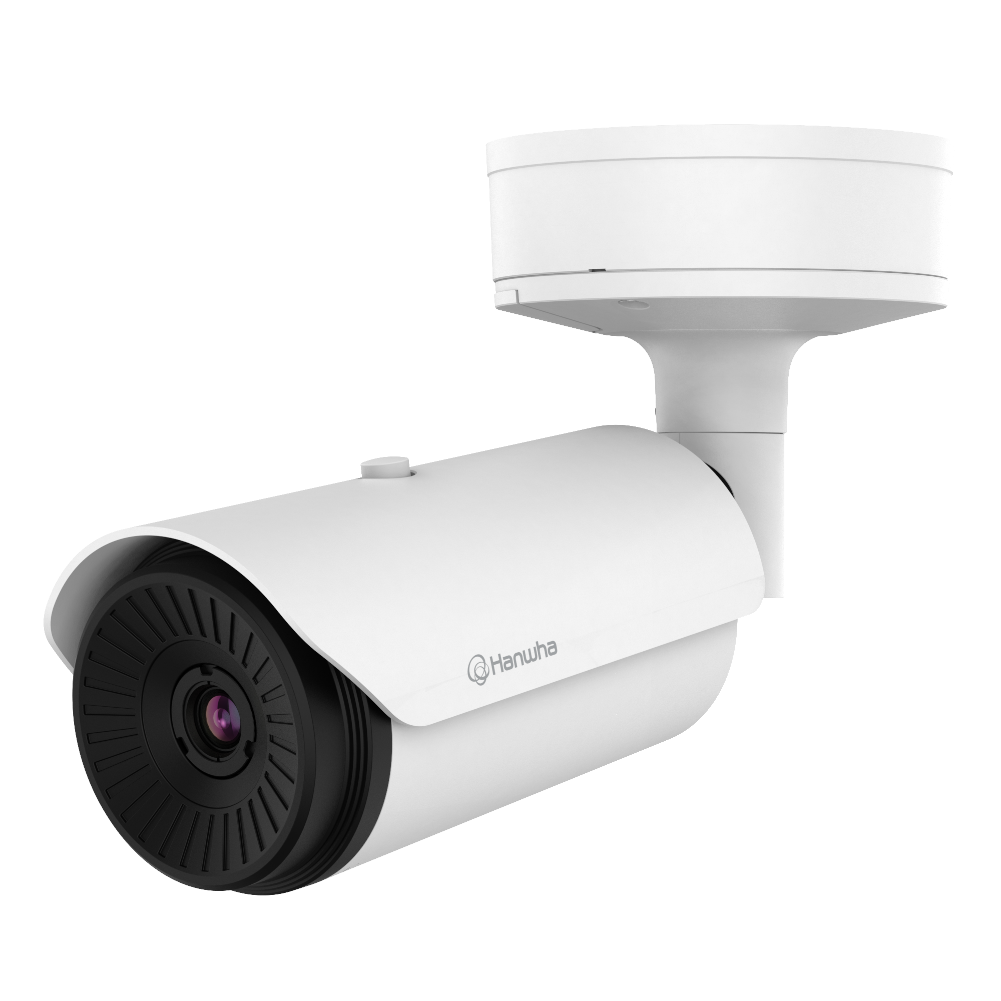 Hanwha - TNO-L4030TR - Wisenet T network outdoor vandal Radiometric bullet camera (uncooled), 640x480 @ 8fps, 13mm fixed focal lens (48.6°), triple codec H.265/H.264/MJPEG with Wisestream II, built-in SD card slot (1x256GB), advanced video analytics 