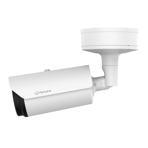 Hanwha - TNO-L4030TR - Wisenet T network outdoor vandal Radiometric bullet camera (uncooled), 640x480 @ 8fps, 13mm fixed focal lens (48.6°), triple codec H.265/H.264/MJPEG with Wisestream II, built-in SD card slot (1x256GB), advanced video analytics 