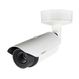 Hanwha - TNO-L4050T - Wisenet T network outdoor vandal thermal bullet camera (uncooled), 640x480 @ 8fps, 35mm fixed focal lens (17.2°), triple codec H.265/H.264/MJPEG with Wisestream II, built-in SD card slot (1x256GB), advanced video analytics and s