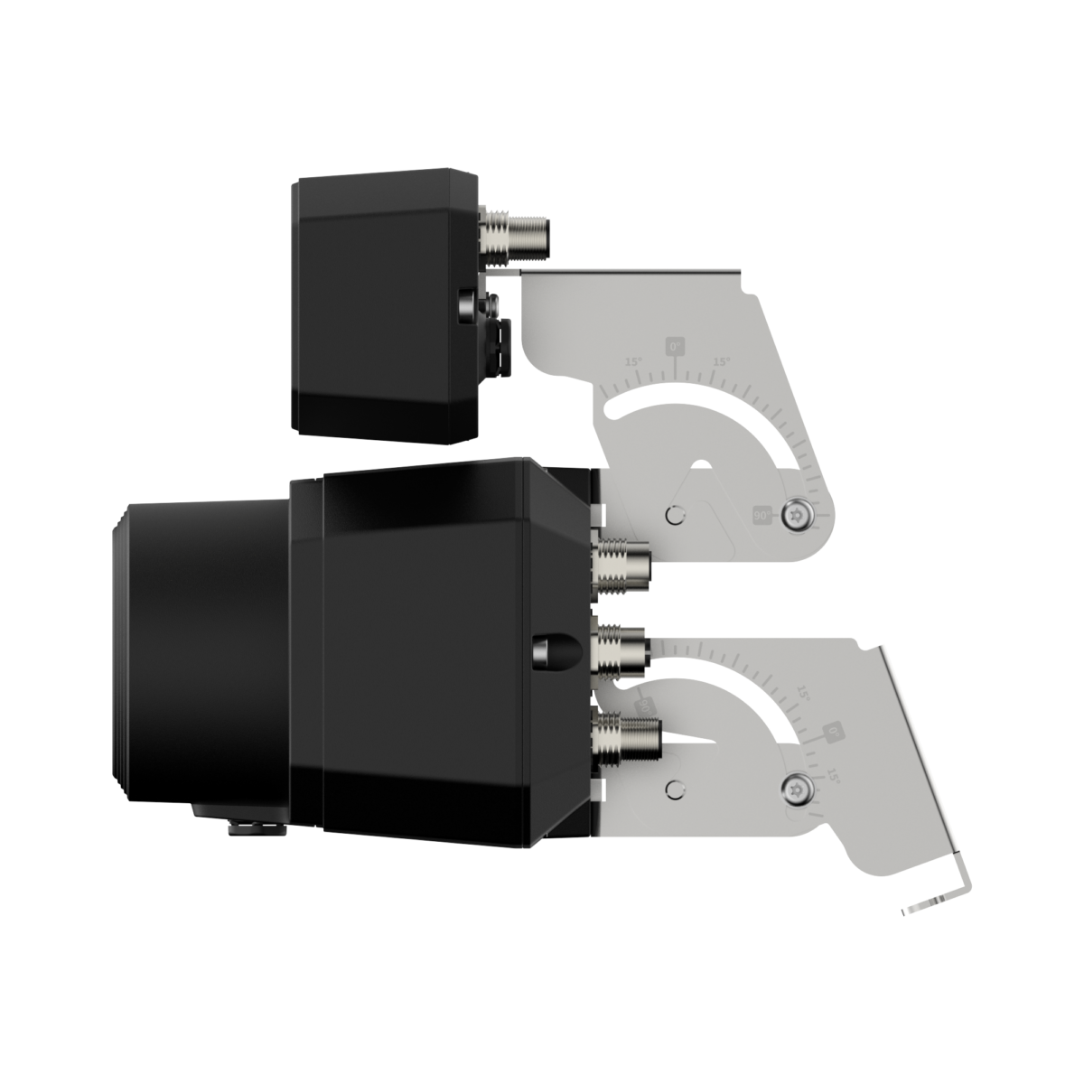 Hanwha - TNS-9050IBC - Wisenet T network BCR (Barcode Reader Camera) for Barcode Reading and Video Monitoring. Mono: 4K, Color: 4K. Max 20fps @ 4K MONO/COLOR each. 25mm machine vision lens. Removable and replaceable LED module (32 LEDs module is defa