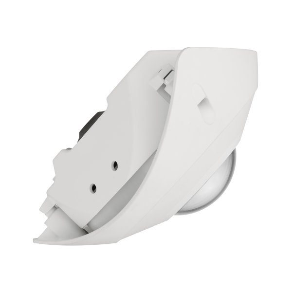 Hanwha - TNV-8011C - Compact corner mount camera, 5MP @ 30fps, triple codec, WDR 120dB, 2.3mm fixed, USB and CVBS, true D/N, built-in SD card slot (1x128GB), hallway view, HLC, defog detection, PoE, Audio-in/Audio-out, Wisenet open platform
 IP66, IP
