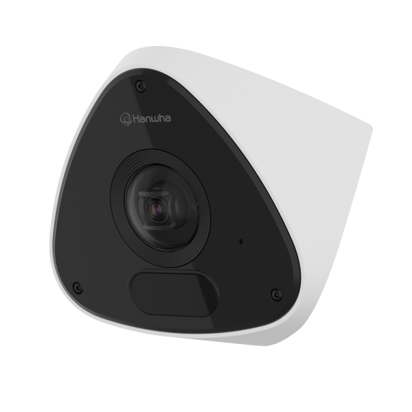 Hanwha - TNV-C7013RC - Wisenet T network outdoor AI, IR corner mount camera, 3MP @ 30fps, fixed lens 2.39mm (H:128°, V:100°), 940nm Wise IR 15m(49.21ft), built-in mic, triple codec H.265/H.264/MJPEG with, extreamWDR 120dB, Improve image quality based