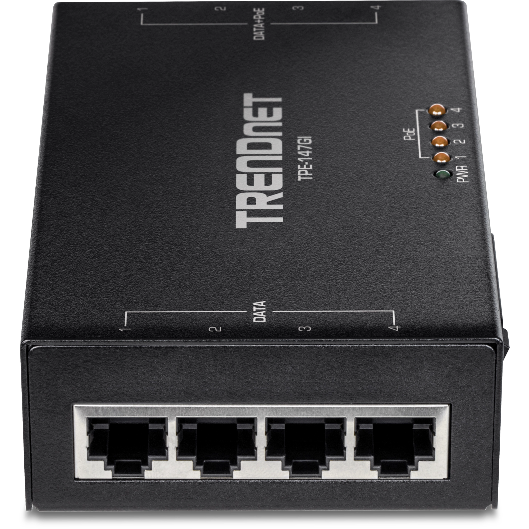 TRENDNET - TPE-147GI - 65W 4-Port Gigabit PoE+ Injector