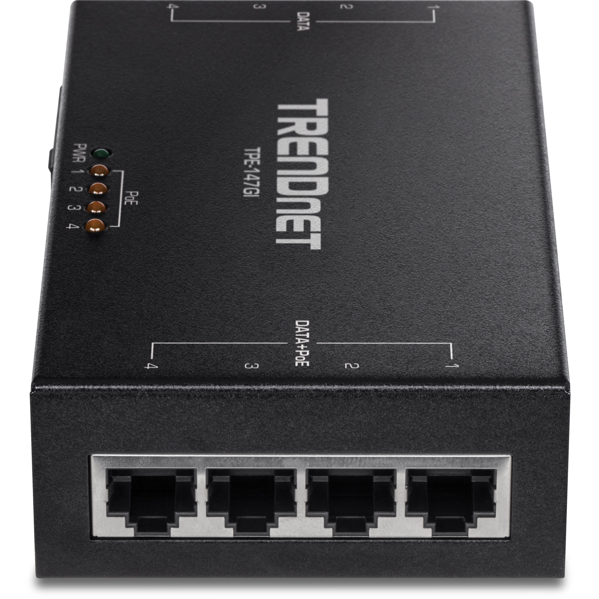 TRENDNET - TPE-147GI - 65W 4-Port Gigabit PoE+ Injector