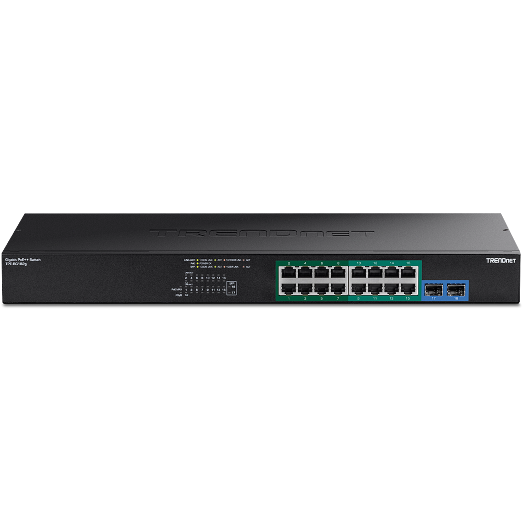 TRENDNET - TPE-BG182G - 18-Port Gigabit 4PPoE Switch