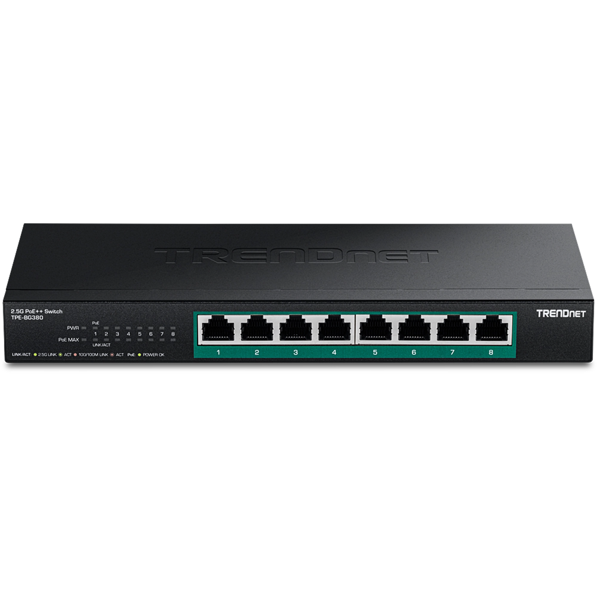 TRENDNET - TPE-BG380 - 8-Port 2.5G PoE++ Switch