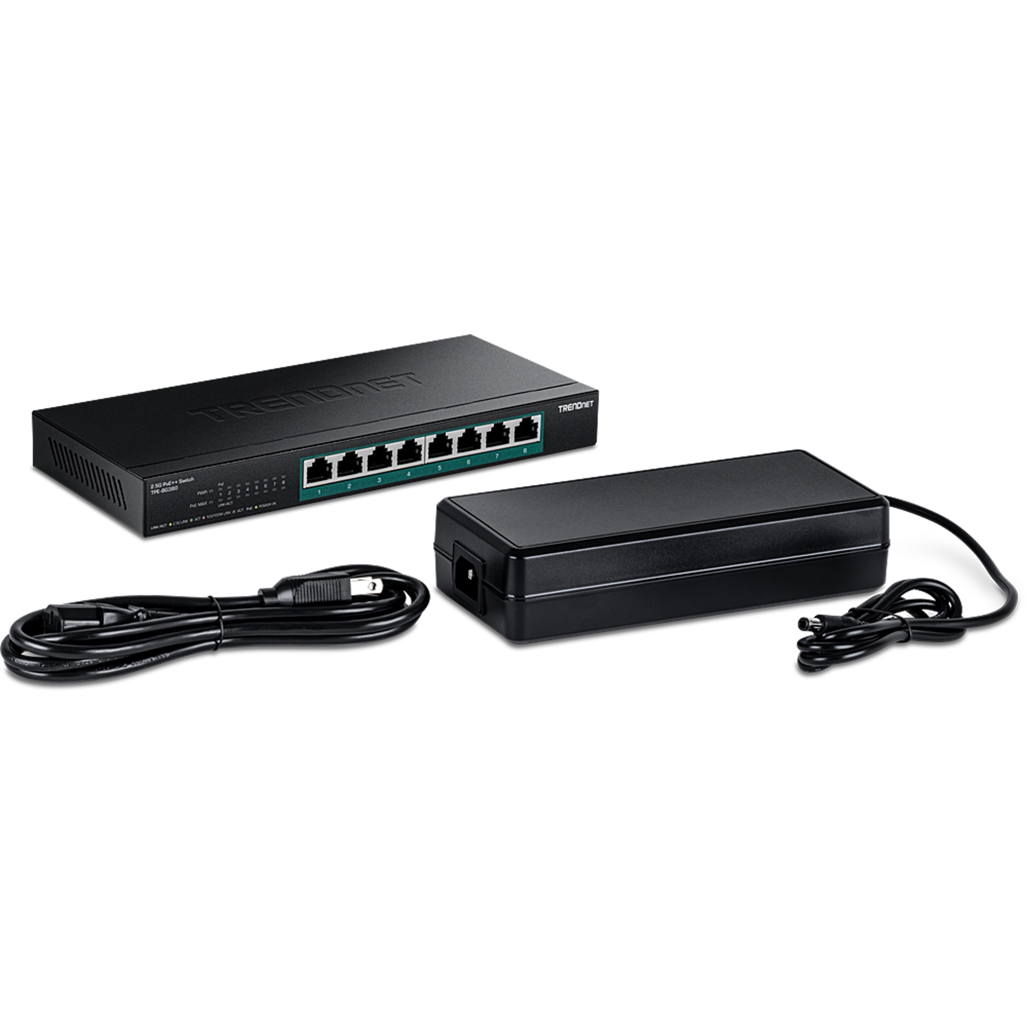 TRENDNET - TPE-BG380 - 8-Port 2.5G PoE++ Switch