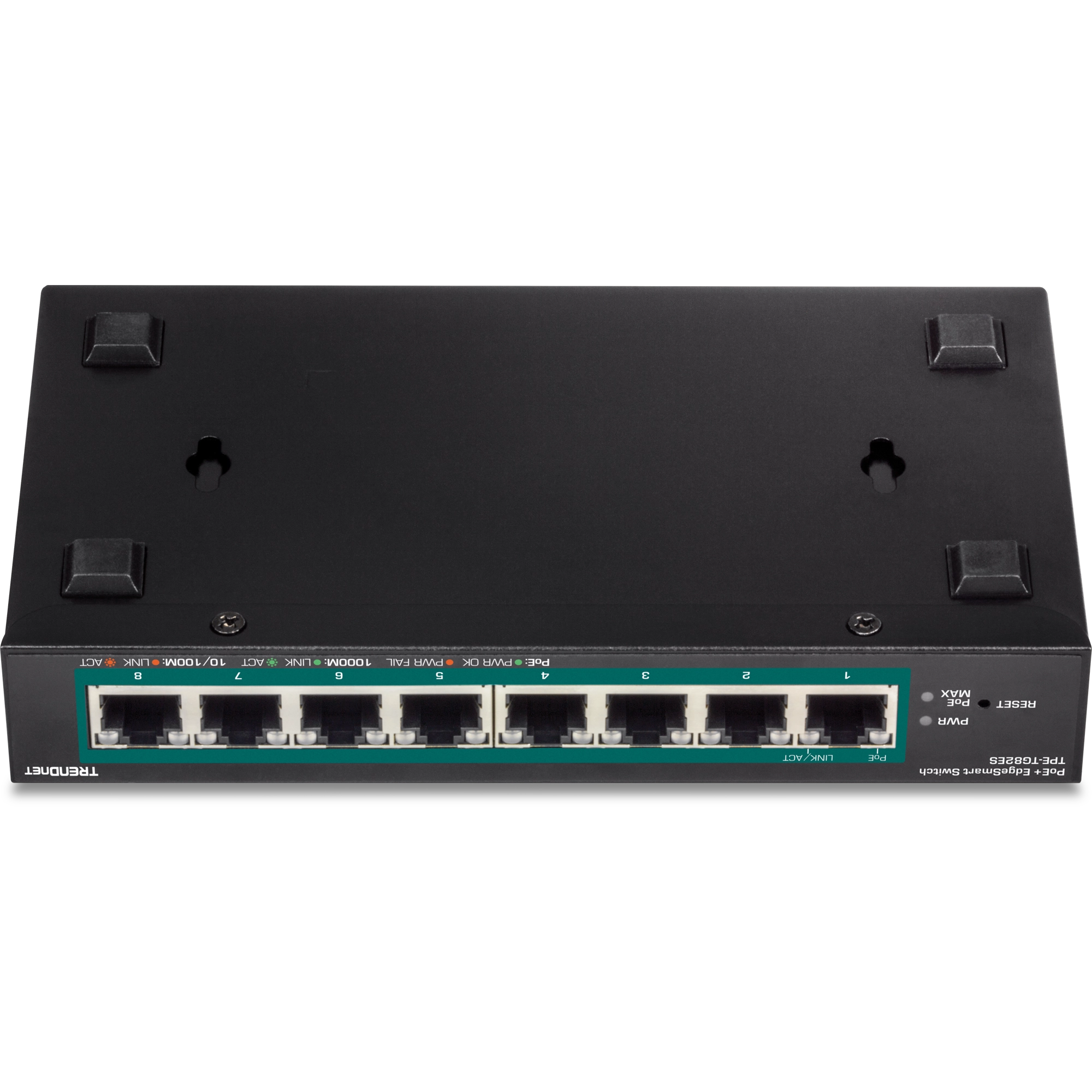 TRENDNET - TPE-TG82ES - 8-Port Gigabit EdgeSmart PoE+ Switch (61W)