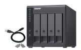 QNAP - TR-004-US - QNAP TR-004 4-bay USB 3.0 type-C (5Gbps) hardware RAID enclosure/ DAS, supports 3.5" SATA HDD and 2.5" SATA SSD