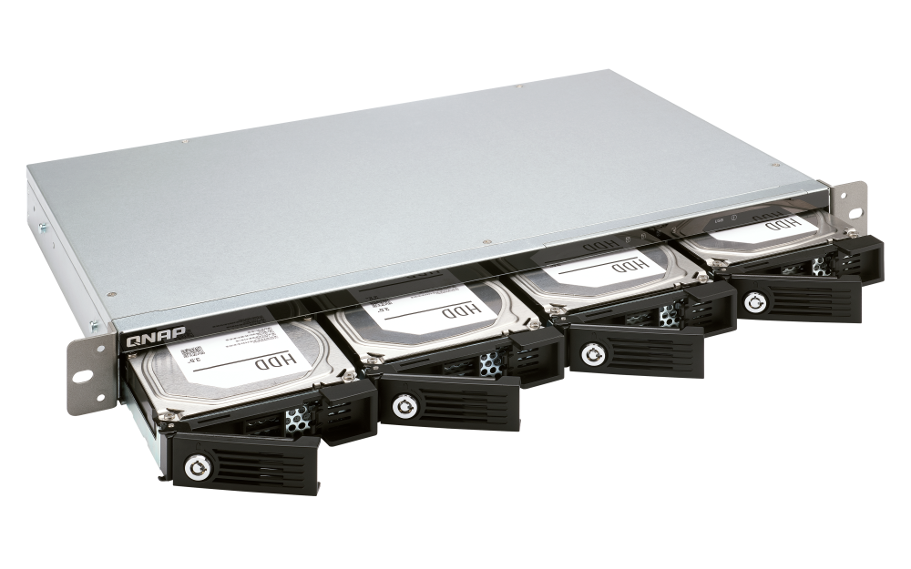 QNAP - TR-004U-US - QNAP 4-bay 1U 12