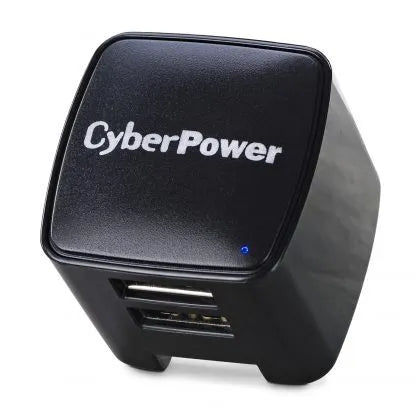 Cyber Power - TR12U3A - USB Wall Charger, 2 USB, 3.1A, Folding AC plug, LED Power Indicator, 1 Year Warranty