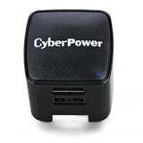 Cyber Power - TR12U3A - USB Wall Charger, 2 USB, 3.1A, Folding AC plug, LED Power Indicator, 1 Year Warranty