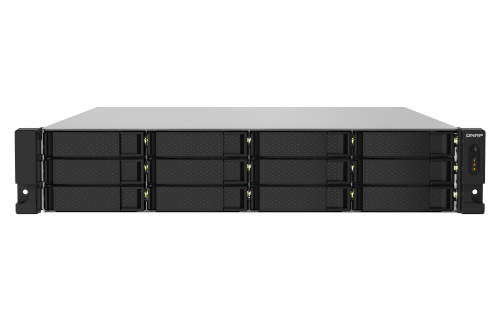 QNAP - TS-1232PXU-RP-4G-US - QNAP 2U 12-Bay ARM-based 2.5G &10G NAS, Quad Core 1.7GHz, 4GB DDR3 RAM, 2 x 10GbE SFP+, 2 x 2.5GbE, Redundant Power Supply