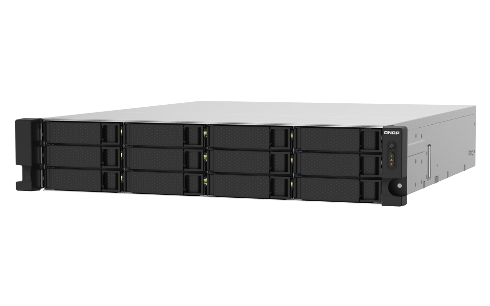 QNAP - TS-1232PXU-RP-4G-US - QNAP 2U 12-Bay ARM-based 2.5G &10G NAS, Quad Core 1.7GHz, 4GB DDR3 RAM, 2 x 10GbE SFP+, 2 x 2.5GbE, Redundant Power Supply