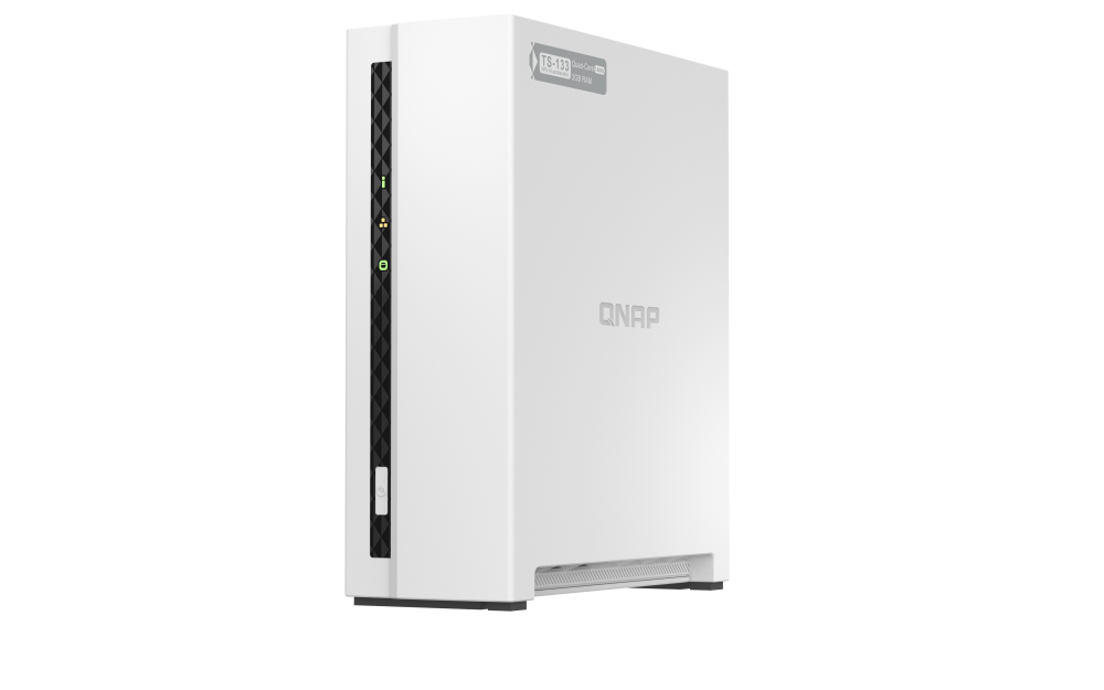 QNAP - TS-133-US - QNAP Tower NAS 1 bay ARM Cortex-A55 4C, 1 x SATA 6Gb/s 3.5