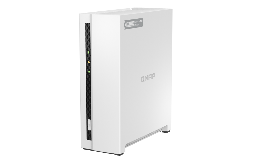 QNAP - TS-133-US - QNAP Tower NAS 1 bay ARM Cortex-A55 4C, 1 x SATA 6Gb/s 3.5