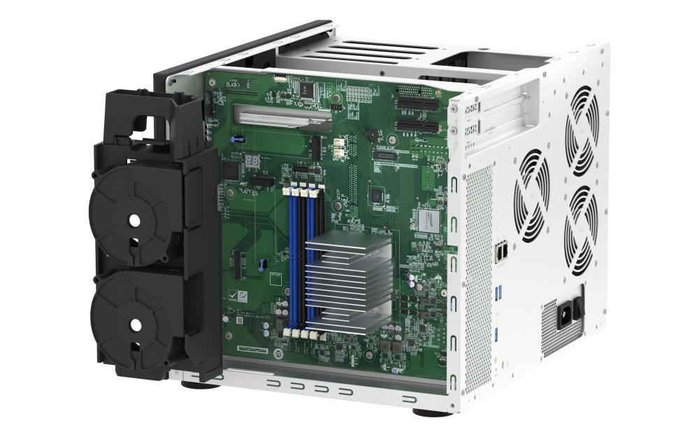 QNAP - TS-1655-8G-US - QNAP TS-1655 16-Bay High-Performance Desktop NAS, Intel Atom C5125 8C/8T 2.8GHz processor, 8 GB UDIMM DDR4 non-ECC RAM