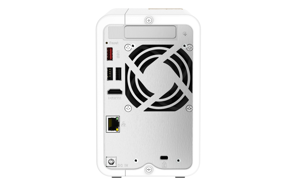 QNAP - TS-262-4G-US - QNAP 2-Bay desktop NAS, Intel Celeron N4505 dual-core processor, 4GB DDR4 SODIMM RAM