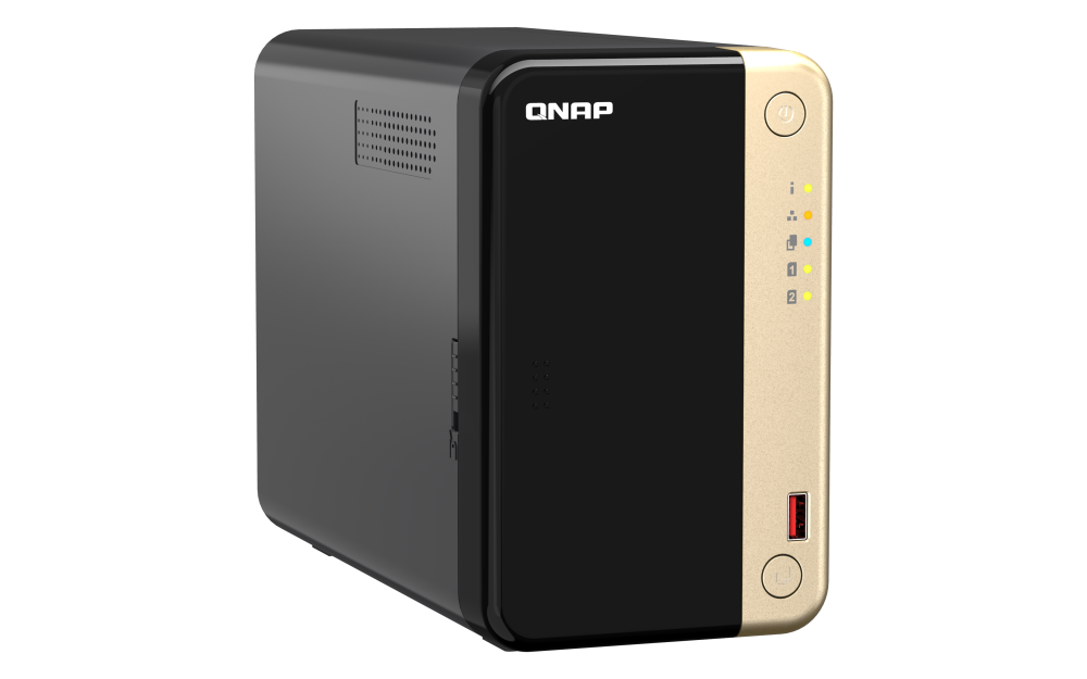 QNAP - TS-264-8G-US - QNAP TS-264 2-Bay High-Performance Desktop NAS. Intel 4C/4T Processor, burst up to 2.9GHz with 8GB DDR4 RAM On-Board