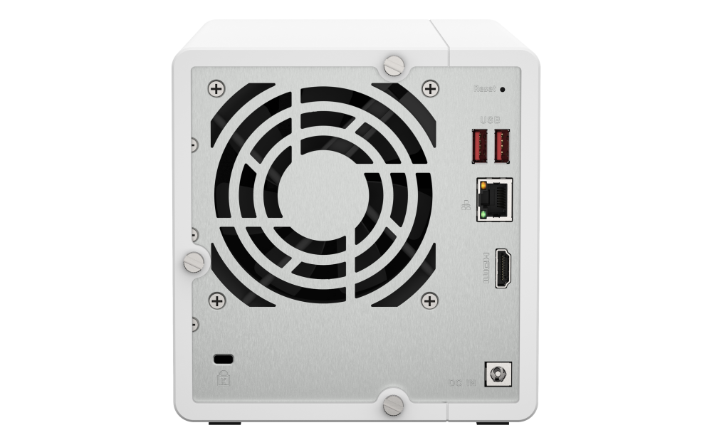QNAP - TS-364-8G-US - QNAP 3-Bay High-Performance desktop NAS with Intel Celeron 4-Core N5105/N5095, 8GB DDR4 RAM (On-Board, Non Expandable), 1 x 2.5GbE, 1 x HDMI 1.4b, 2 x M.2 PCIe Gen 3 Slots