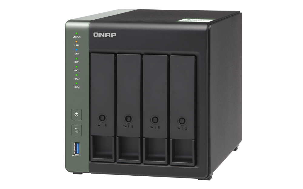 QNAP - TS-431KX-2G-US - QNAP TS-431KX ARM-based NAS with Hardware Encryption, Quad Core 1.7GHz, 2GB RAM, 1 x 10GbE(SFP+), 2 x 1GbE