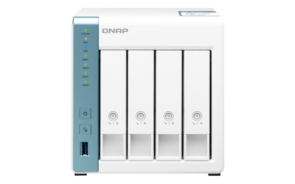 QNAP - TS-431P3-4G-US - QNAP 4-Bay High-Performance Private Cloud NAS with 2.5GbE Network. Annapurna Labs AL314 4-Core 1.7GHz Processor with 4GB RAM