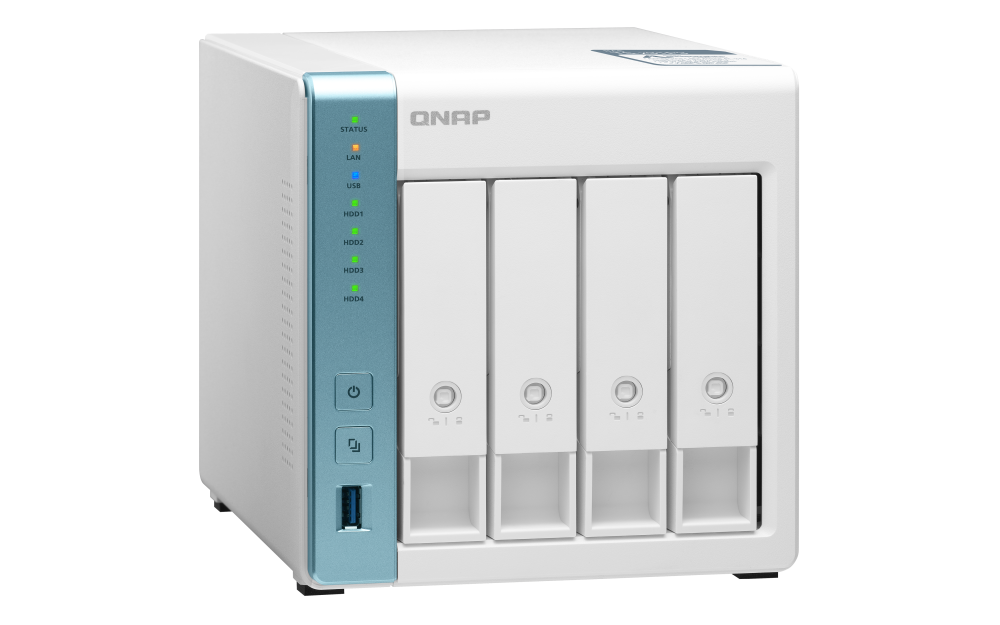 QNAP - TS-431P3-4G-US - QNAP 4-Bay High-Performance Private Cloud NAS with 2.5GbE Network. Annapurna Labs AL314 4-Core 1.7GHz Processor with 4GB RAM