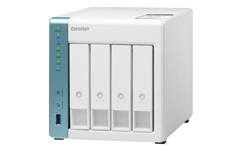 QNAP - TS-431P3-4G-US - QNAP 4-Bay High-Performance Private Cloud NAS with 2.5GbE Network. Annapurna Labs AL314 4-Core 1.7GHz Processor with 4GB RAM