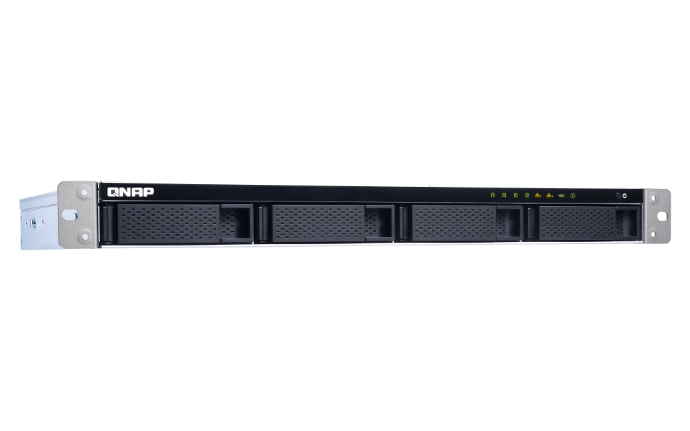 QNAP - TS-431XeU-2G-US - QNAP 4-bay 1U Short-Depth Rackmount NAS with Built-in 10GbE Network