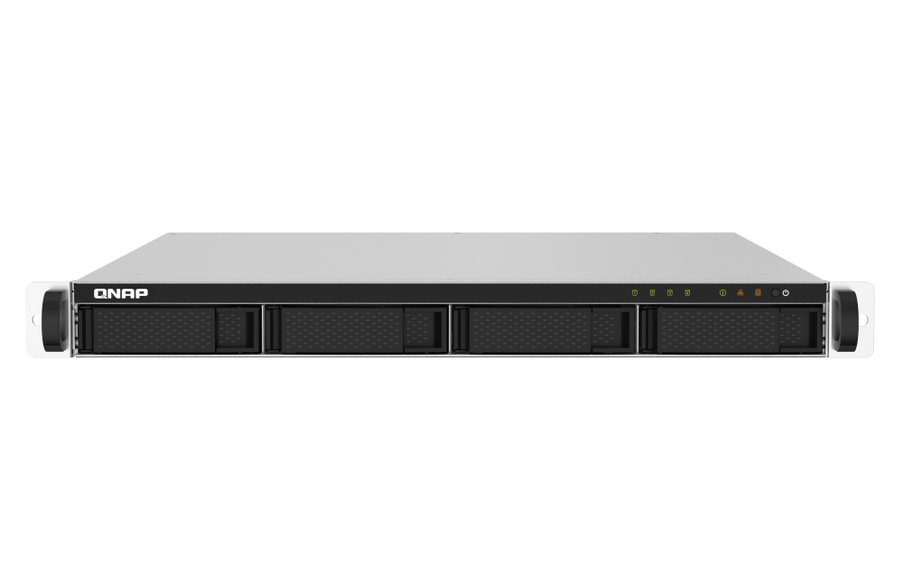 QNAP - TS-432PXU-RP-2G-US - QNAP 1U 4-Bay ARM-based 2.5G &10G NAS, Quad Core 1.7GHz, 2GB DDR3 RAM, 2 x 10GbE SFP+, 2 x GbE, Redundant Power Supply