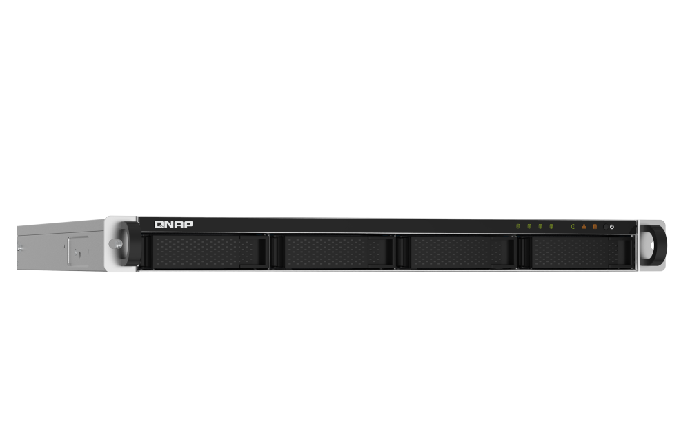 QNAP - TS-432PXU-RP-2G-US - QNAP 1U 4-Bay ARM-based 2.5G &10G NAS, Quad Core 1.7GHz, 2GB DDR3 RAM, 2 x 10GbE SFP+, 2 x GbE, Redundant Power Supply
