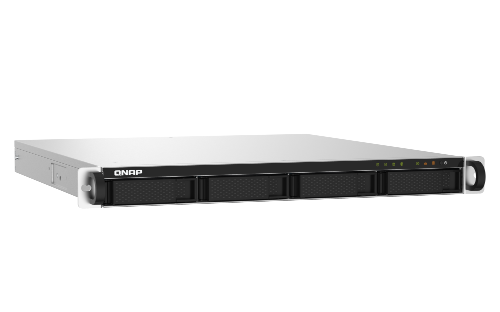 QNAP - TS-432PXU-RP-2G-US - QNAP 1U 4-Bay ARM-based 2.5G &10G NAS, Quad Core 1.7GHz, 2GB DDR3 RAM, 2 x 10GbE SFP+, 2 x GbE, Redundant Power Supply