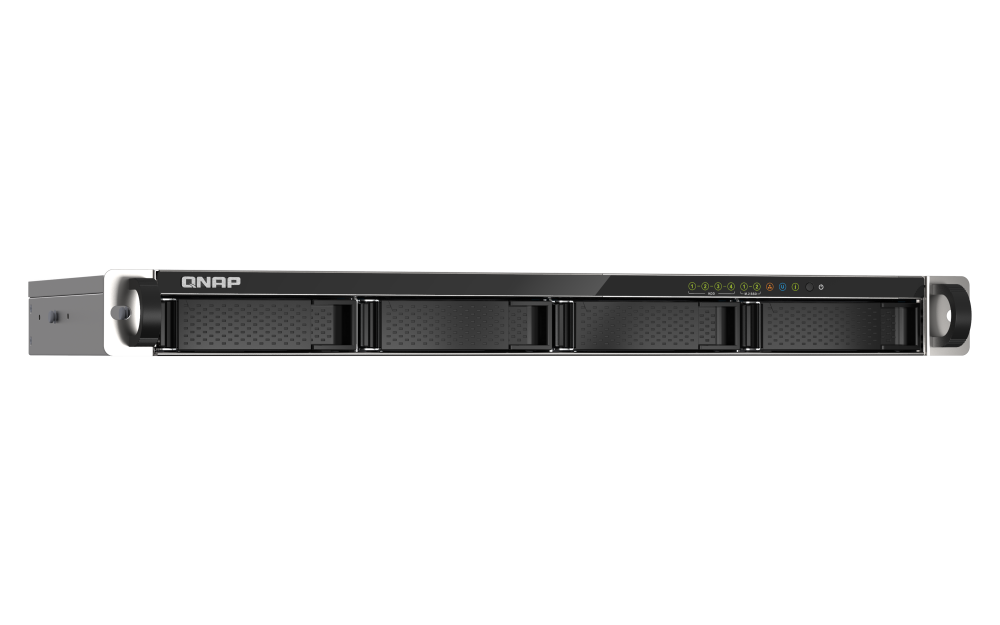 QNAP - TS-435XeU-4G-US - QNAP 4-Bay TS-435XeU short-depth 12
