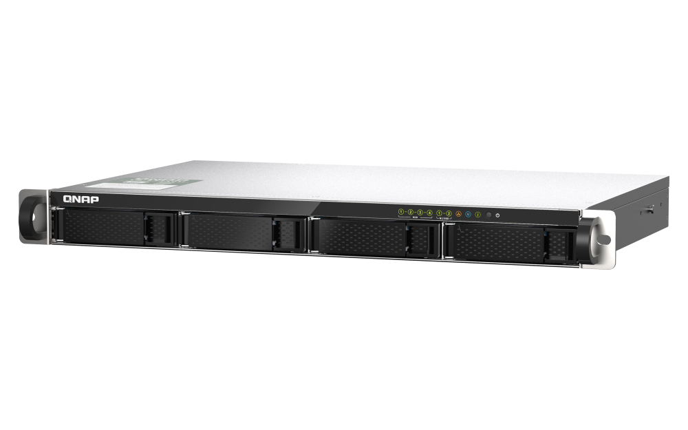QNAP - TS-435XeU-4G-US - QNAP 4-Bay TS-435XeU short-depth 12