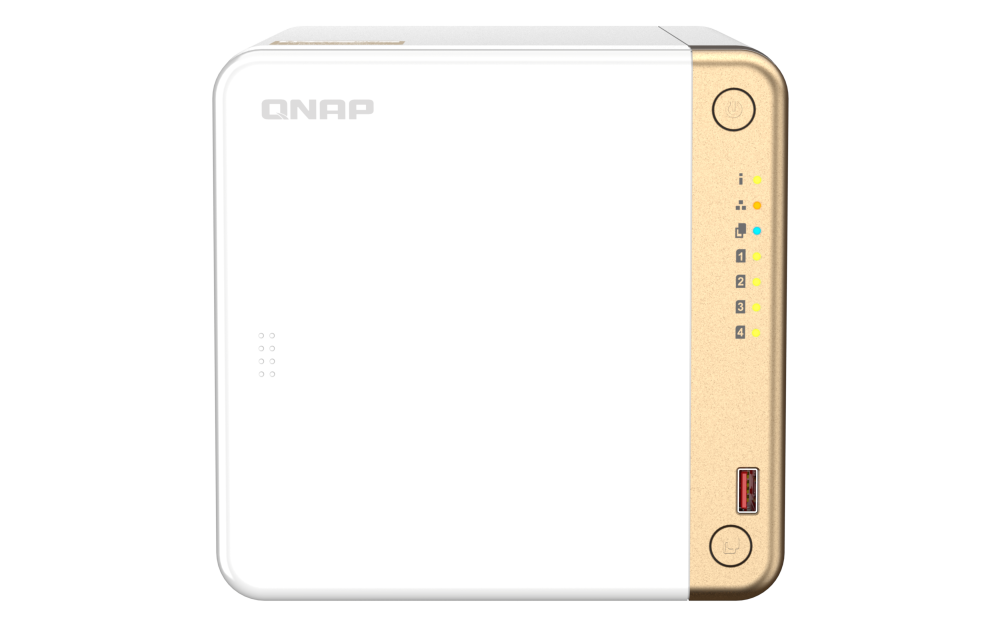 QNAP - TS-462-2G-US - QNAP 4-Bay desktop NAS, Intel Celeron N4505 dual-core processor, 2GB DDR4 SODIMM RAM