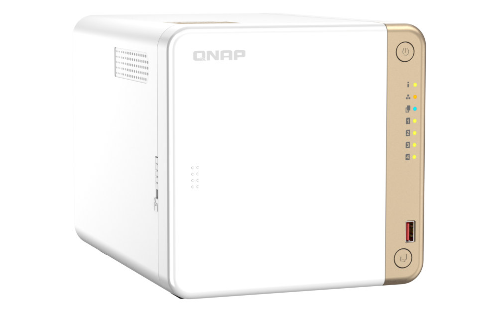 QNAP - TS-462-4G-US - QNAP 4-Bay desktop NAS, Intel Celeron N4505 dual-core processor, 4GB DDR4 RAM On-Board (Non-Expandable)