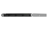 QNAP - TS-464U-RP-8G-US - QNAP 1U 4-bay NAS/iSCSI IP-SAN, Intel Celeron N5105/N5095 4C/4T (up to 2.7GHz), 8GB DDR4 RAM, 2.5GbE LAN, 4K HDMI v1.4b, PCIe Expansion Slot, Redundant PSU
