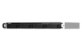 QNAP - TS-464eU-8G-US - QNAP 1U 4-bay short depth 12" rackmount NAS, Intel Celeron N5105/N5095 4C/4T, burst up to 2.9 GHz, 8GB RAM