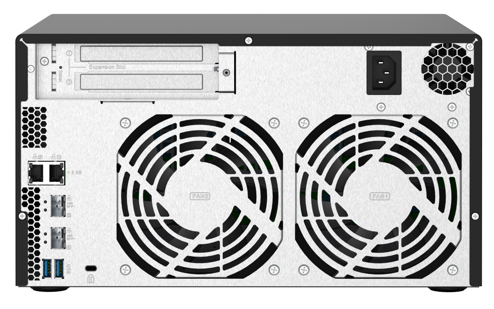QNAP - TS-832PX-4G-US - QNAP 8-Bay desktop NAS, AL324 64-bit quad-core 1.7GHz, 4GB DDR4 SODIMM RAM (1 x 4GB, max 16GB)