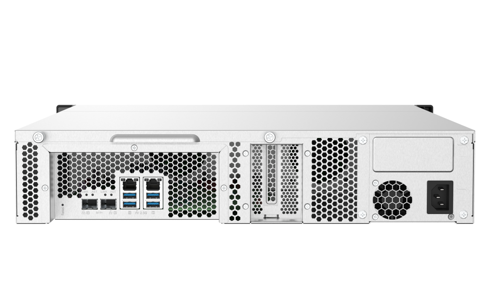 QNAP - TS-832PXU-4G-US - QNAP 2U 8-Bay ARM-based 2.5G &10G NAS, Quad Core 1.7GHz, 4GB DDR3 RAM, 2 x 10GbE SFP+, 2 x 2.5GbE, Single Power Supply
