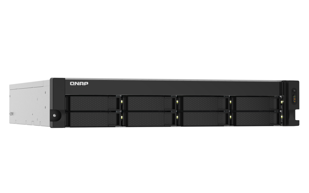QNAP - TS-832PXU-RP-4G-US - QNAP 2U 8-Bay ARM-based 2.5G &10G NAS, Quad Core 1.7GHz, 4GB DDR3 RAM, 2 x 10GbE SFP+, 2 x 2.5GbE, Redundant Power Supply