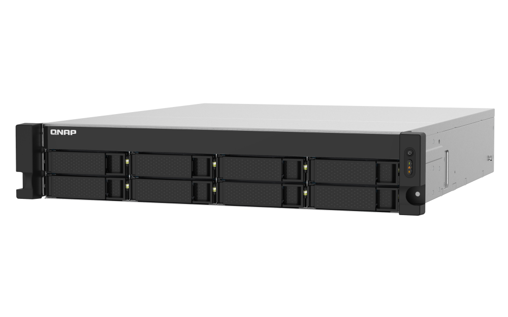 QNAP - TS-832PXU-RP-4G-US - QNAP 2U 8-Bay ARM-based 2.5G &10G NAS, Quad Core 1.7GHz, 4GB DDR3 RAM, 2 x 10GbE SFP+, 2 x 2.5GbE, Redundant Power Supply