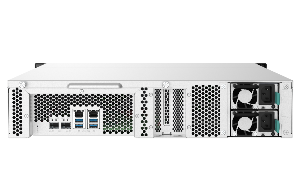 QNAP - TS-832PXU-RP-4G-US - QNAP 2U 8-Bay ARM-based 2.5G &10G NAS, Quad Core 1.7GHz, 4GB DDR3 RAM, 2 x 10GbE SFP+, 2 x 2.5GbE, Redundant Power Supply